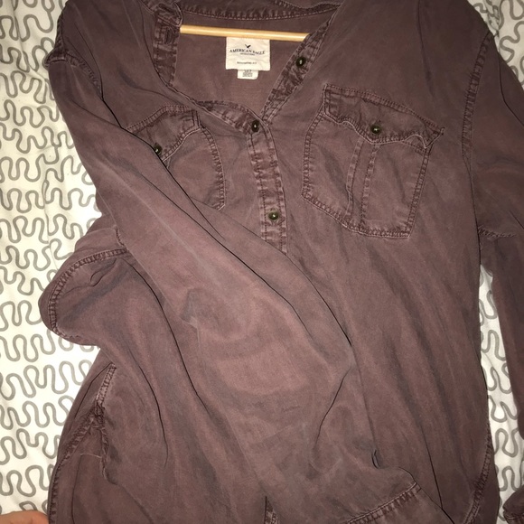 American Eagle Slouchy Flannel - Picture 3 of 3